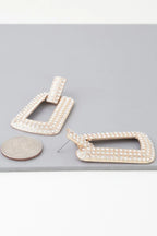 Triple Rhinestone Frame Earrings | Mixtshop LLC