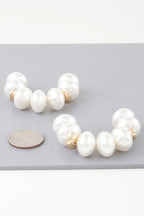 Multi Oval Pearl Hoop Earrings | Mixtshop LLC