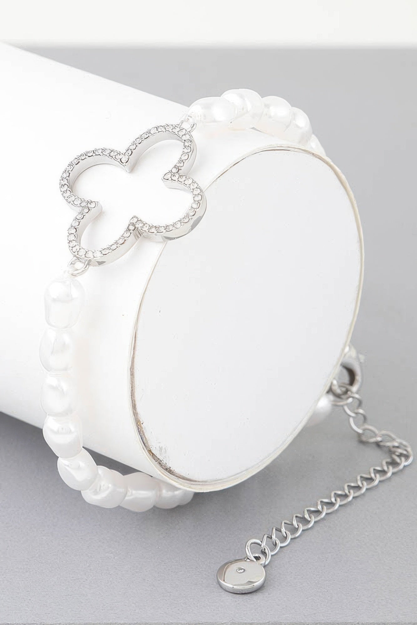 Open Clover Pearl Beaded Bracelet | Mixtshop LLC