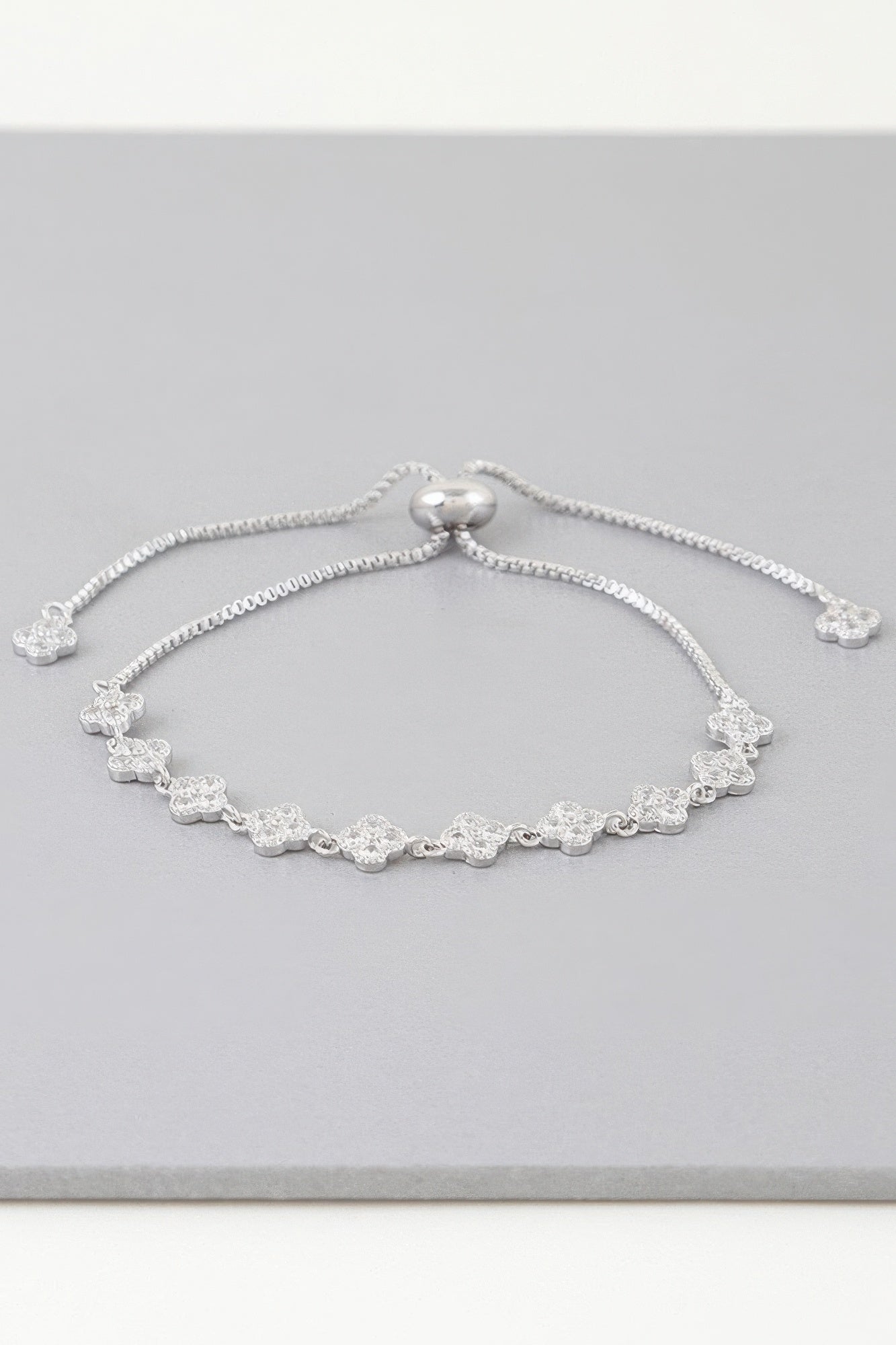 Jeweled Clover Chain Bracelet | Mixtshop LLC