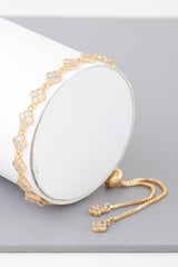 Jeweled Clover Chain Bracelet | Mixtshop LLC