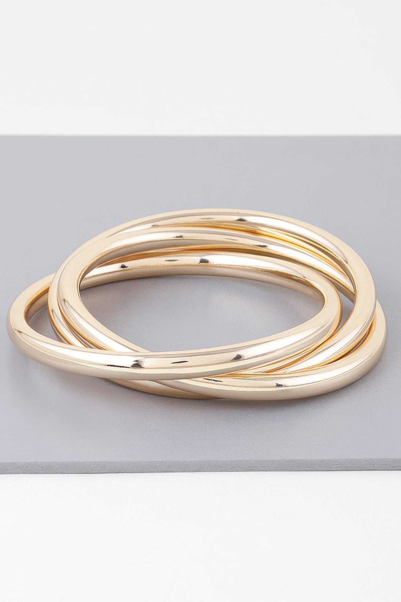 Triple Shiny Bangle Bracelet Secondary image