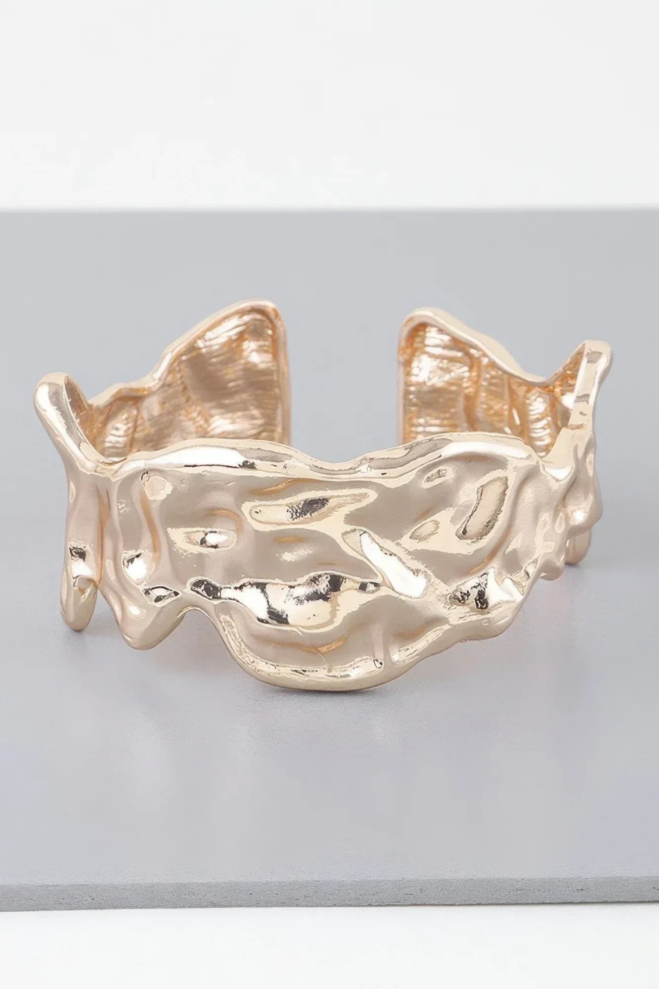 Abstract Ripple Open Cuff Bracelet | Mixtshop LLC