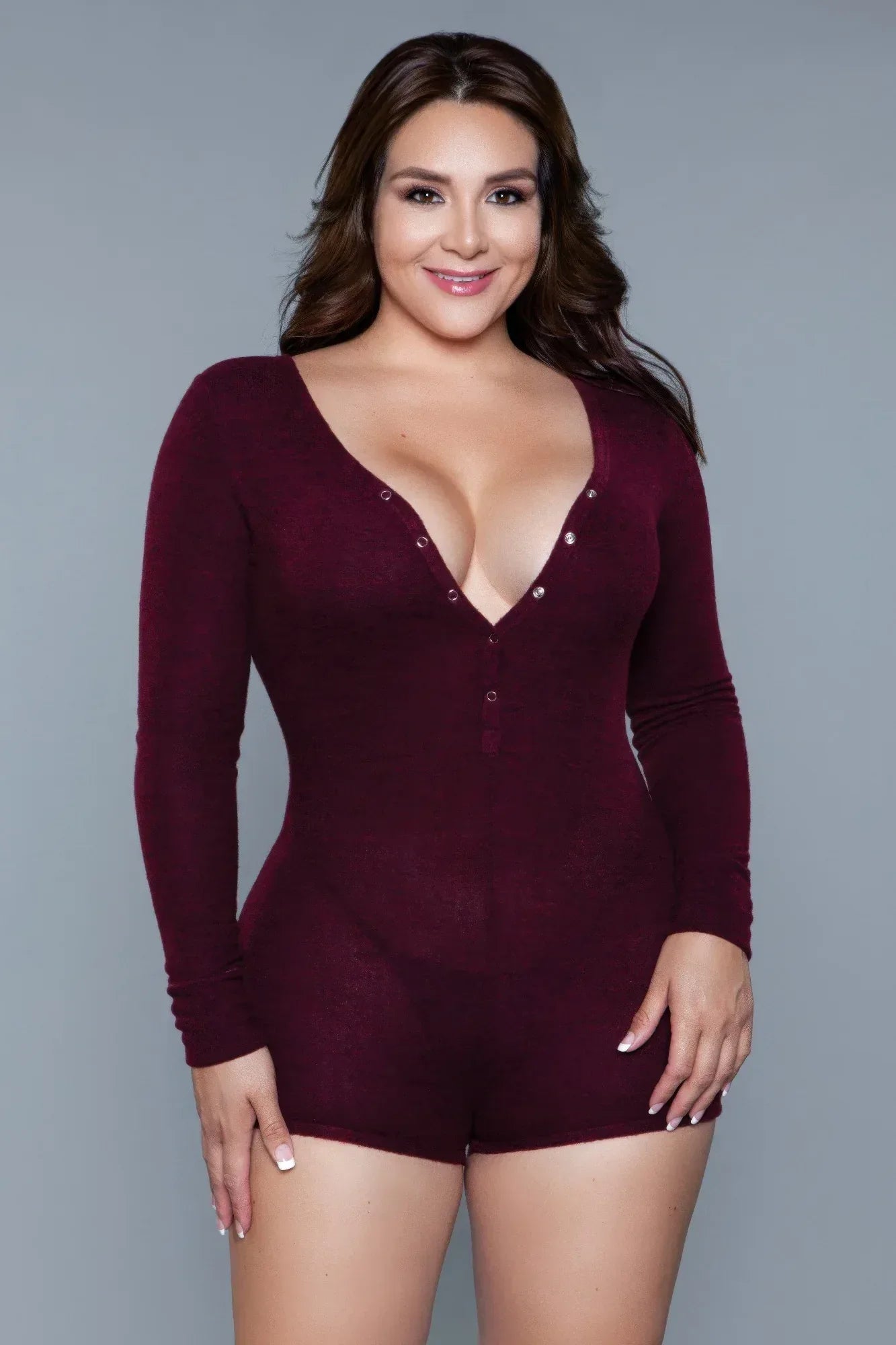 Nala Romper Burgundy | Mixtshop LLC Main image