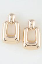 Shiny Modern Frame Drop Earrings | Mixtshop LLC