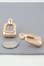 Shiny Modern Frame Drop Earrings | Mixtshop LLC