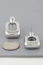 Shiny Modern Frame Drop Earrings | Mixtshop LLC