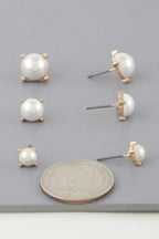 Multi Pearl Stud Earrings Set | Mixtshop LLC