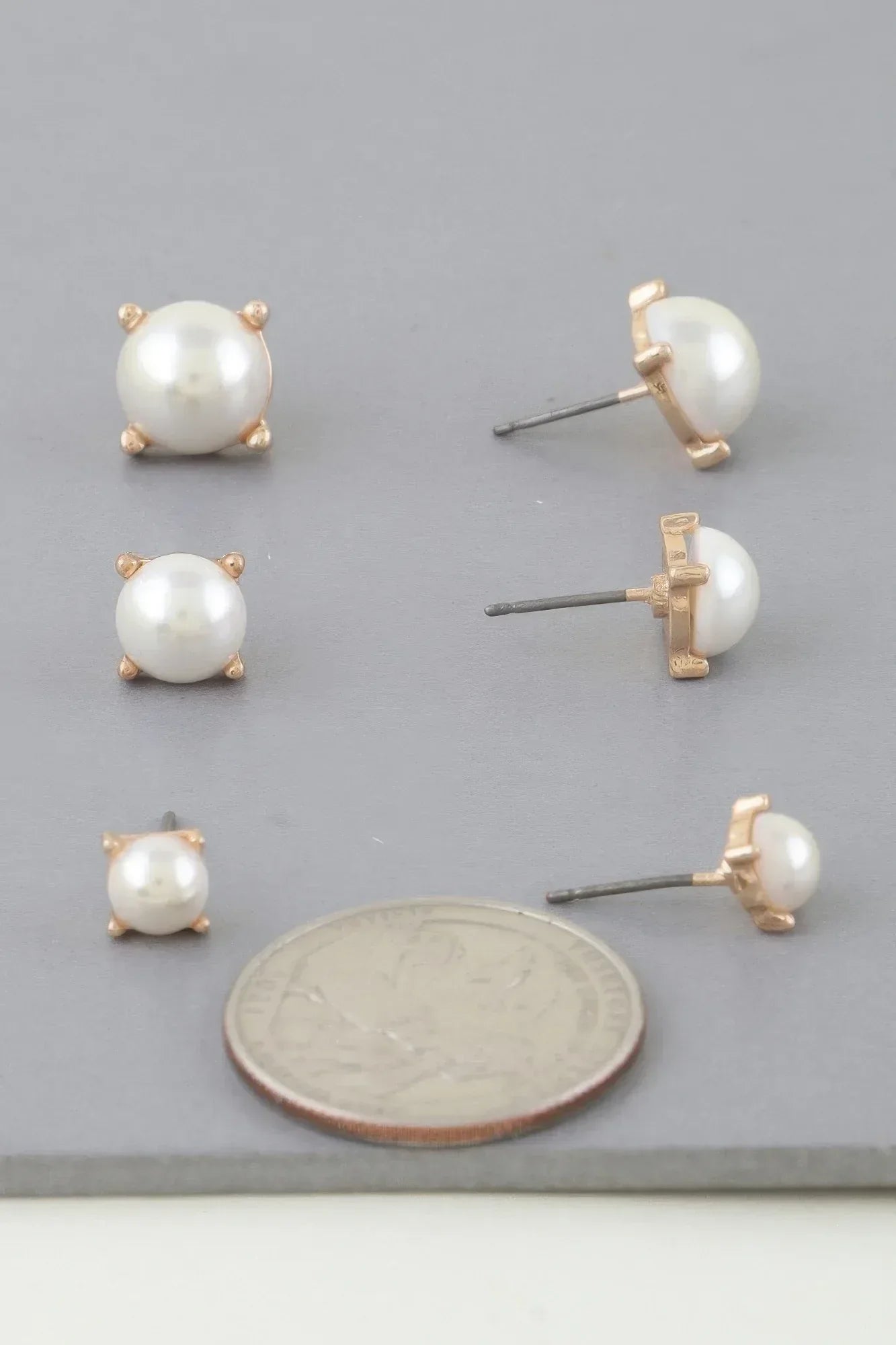 Multi Pearl Stud Earrings Set | Mixtshop LLC