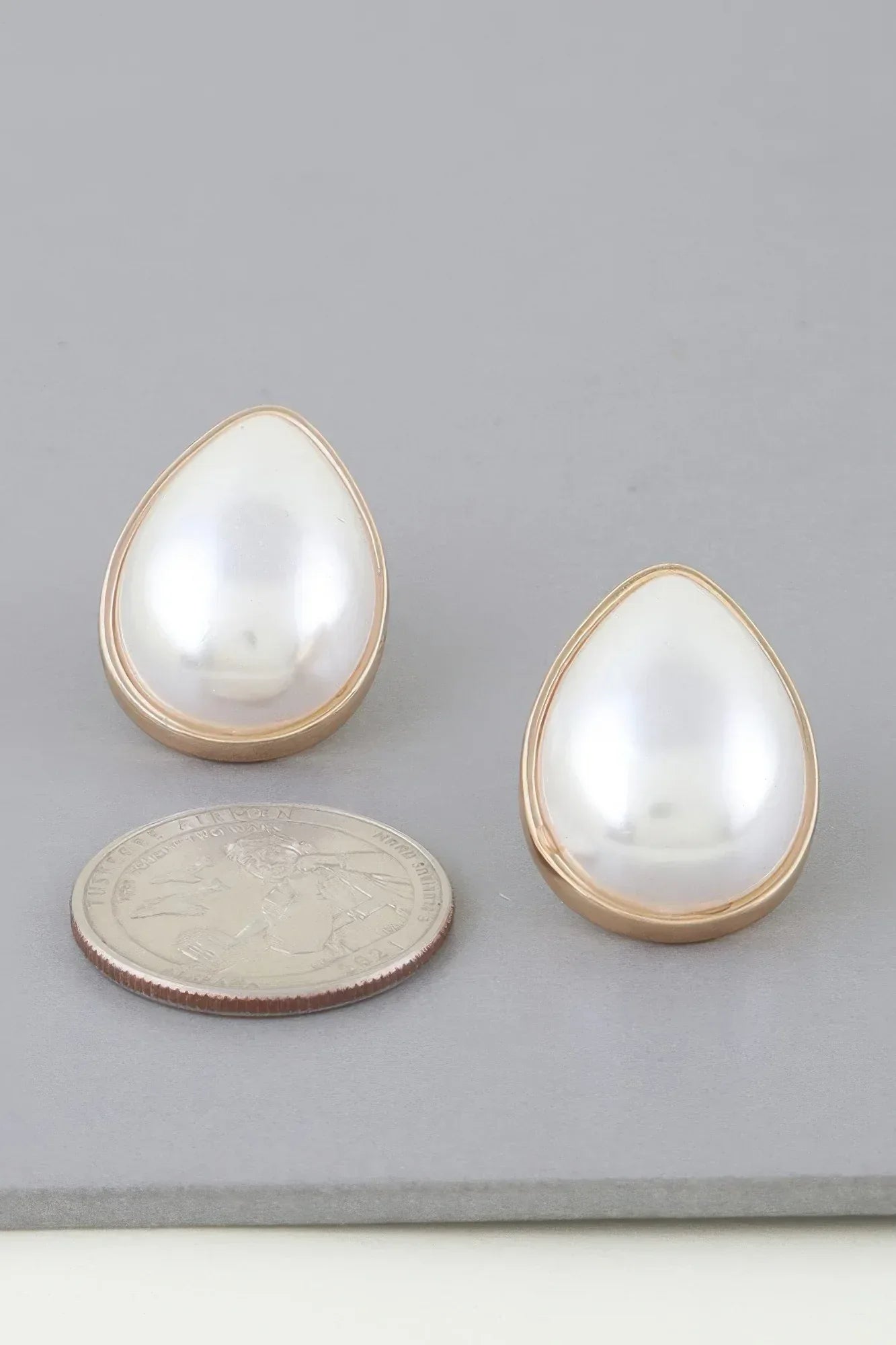 Modest Pearl Teardrop Earrings | Mixtshop LLC