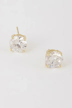 Silver Cubic Zirconia Rhinestone Earrings | Mixtshop LLC