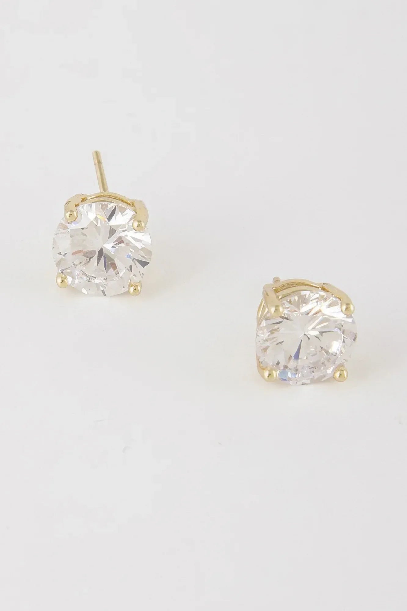 Silver Cubic Zirconia Rhinestone Earrings | Mixtshop LLC