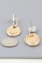 Shiny Plate Chain Drop Earrings | Mixtshop LLC