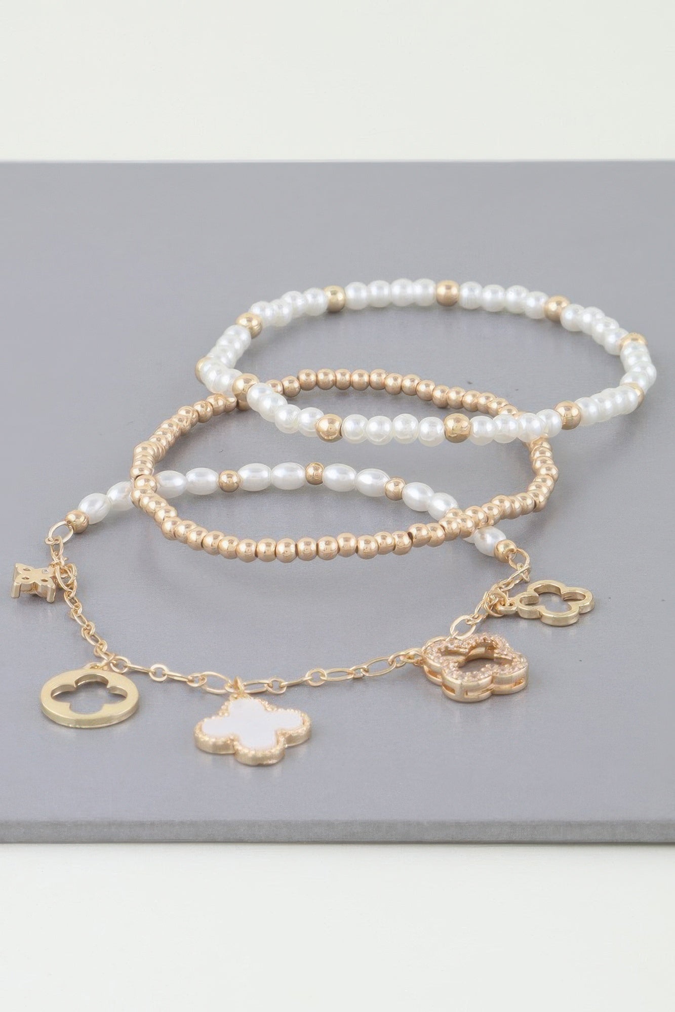 Multi Clover Charm Bracelet | Mixtshop LLC