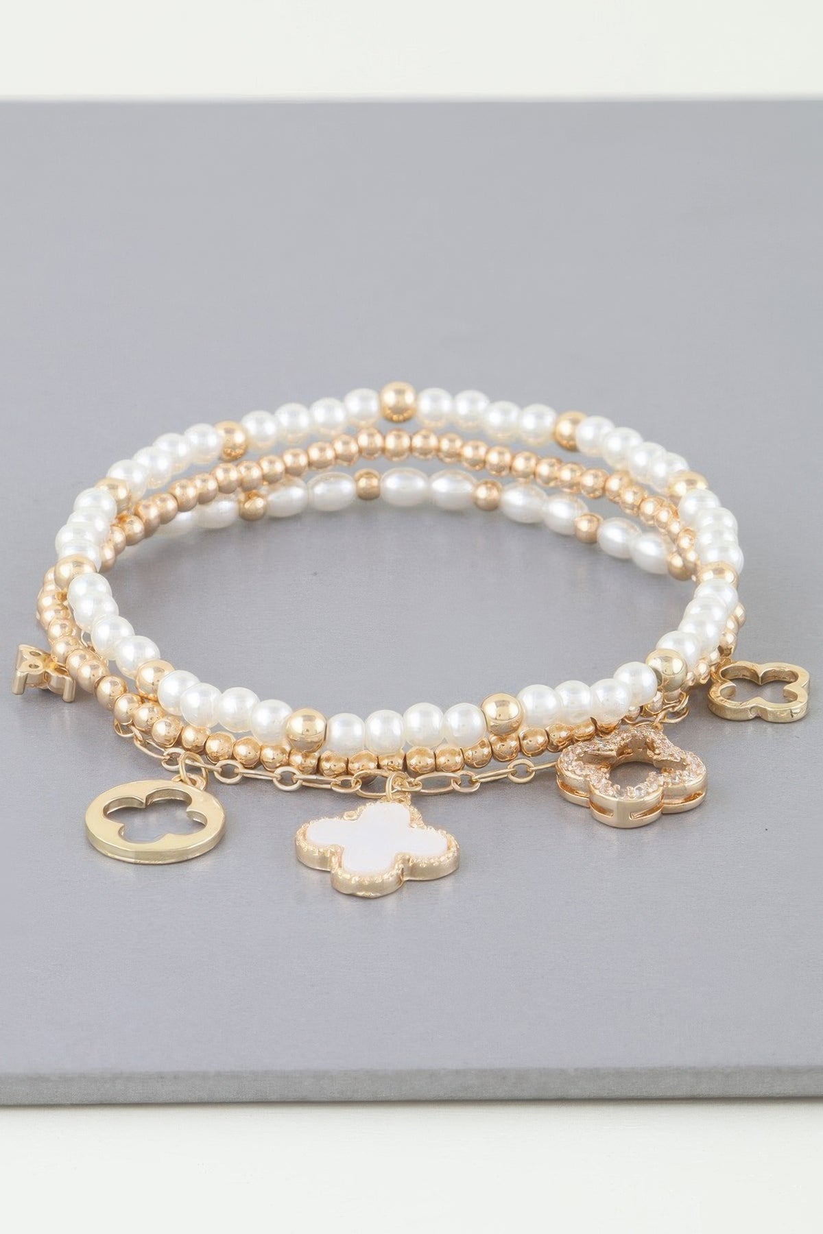 Multi Clover Charm Bracelet | Mixtshop LLC