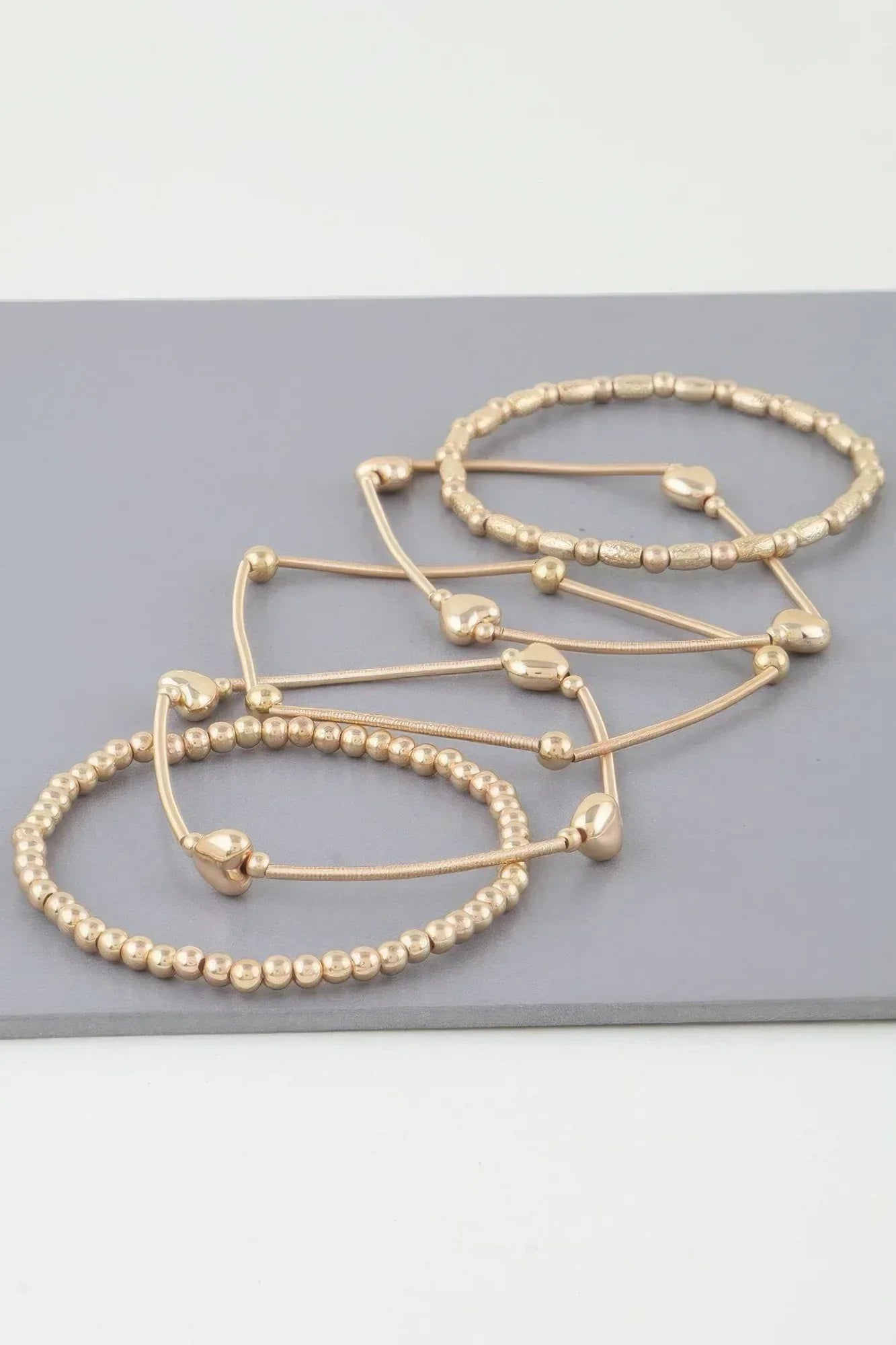 Multi Heart Coil Beaded Bracelet | Mixtshop LLC