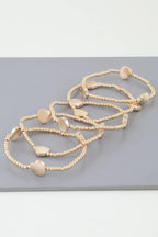 Shiny Seashell Beaded Bracelet | Mixtshop LLC
