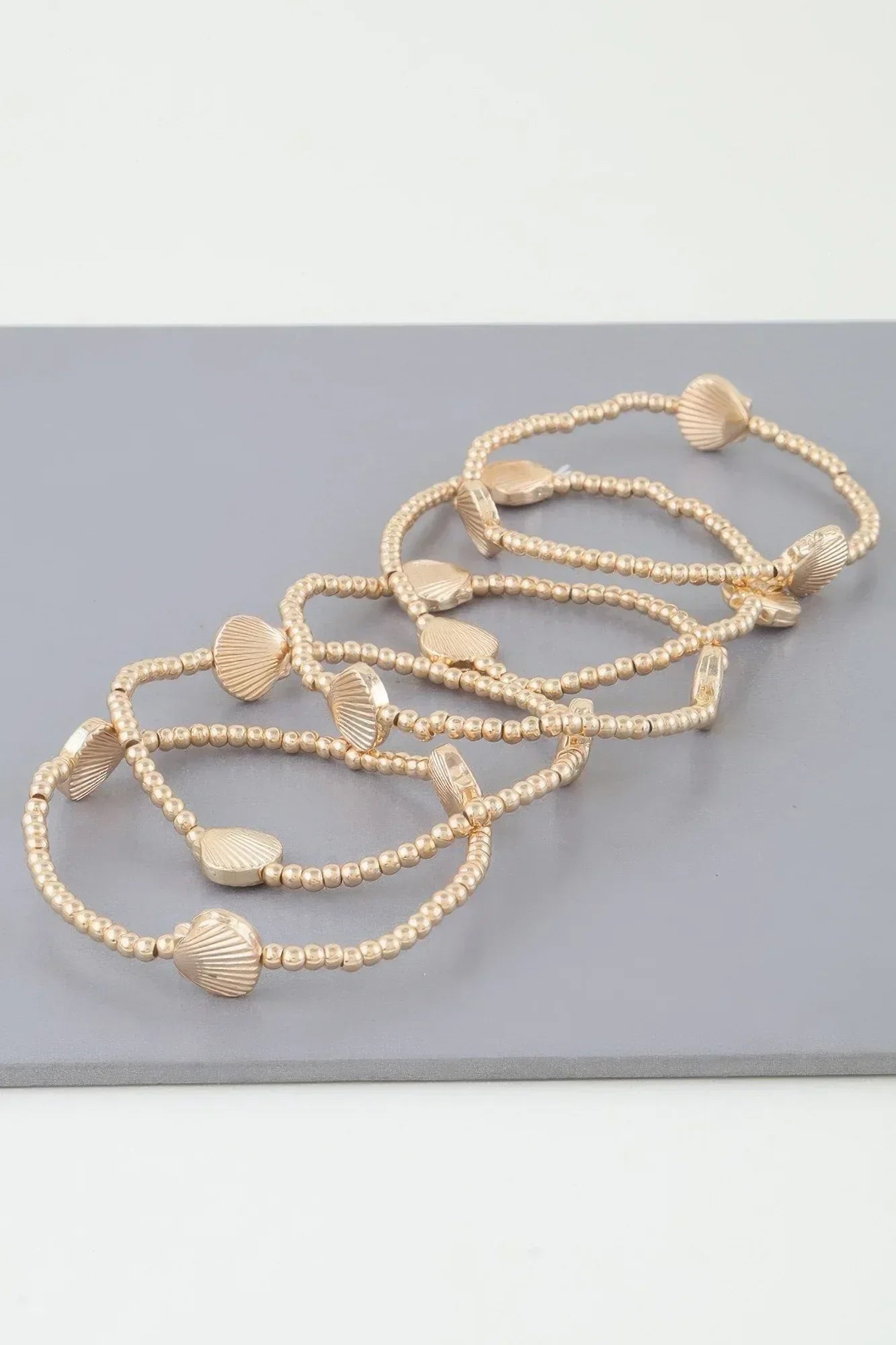 Shiny Seashell Beaded Bracelet | Mixtshop LLC