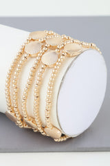 Shiny Seashell Beaded Bracelet | Mixtshop LLC