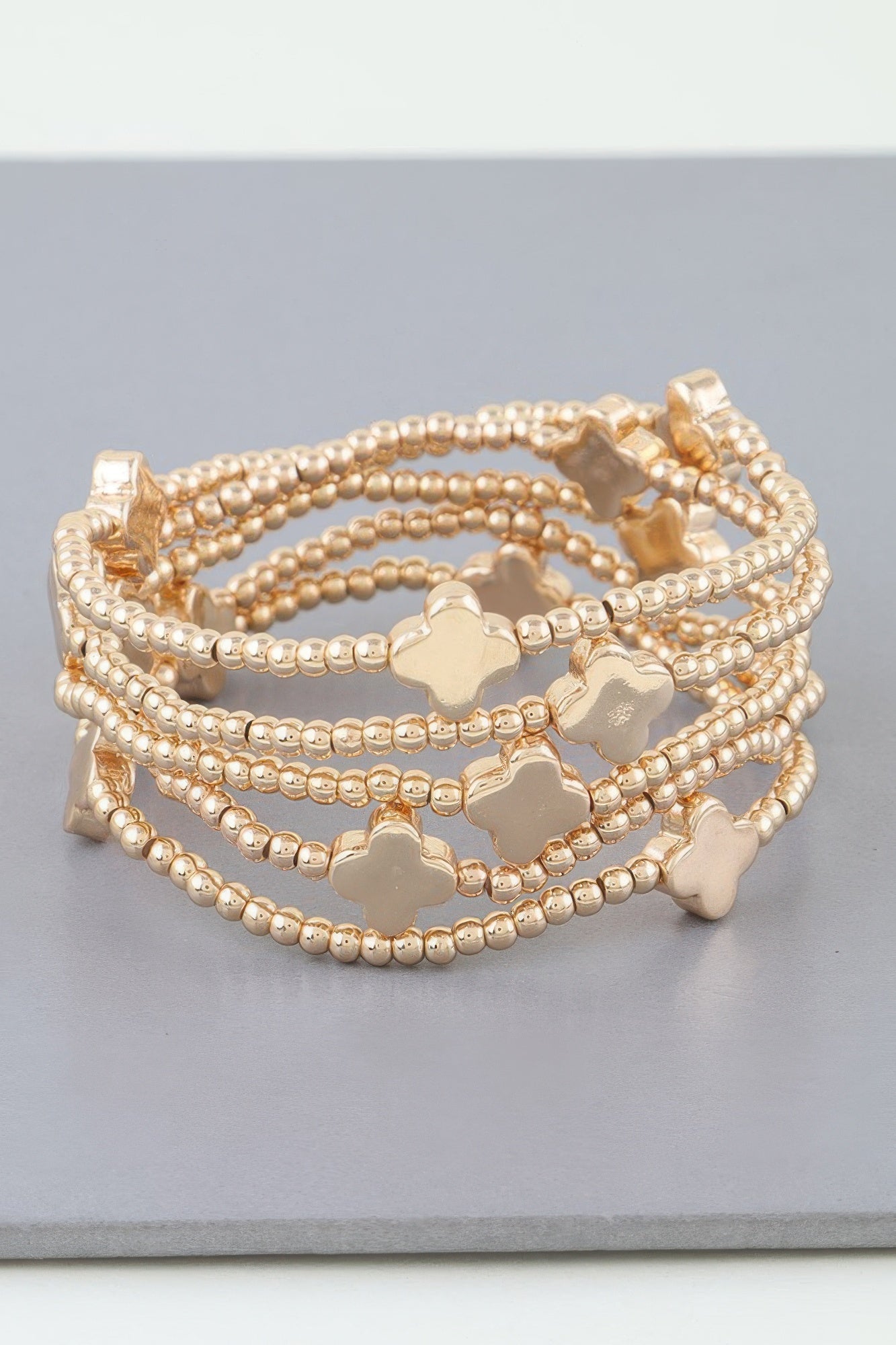 Multi Clover Beaded Bracelet | Mixtshop LLC