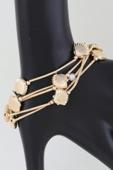 Multi Seashell Coil Bracelet | Mixtshop LLC