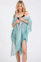 Striped Two Tone Cover Up Kimono | Mixtshop LLC