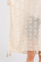 Distressed Pattern Tassel Kimono | Mixtshop LLC