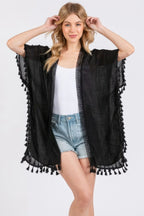 Crochet And Tassel Trim Cover Up | Mixtshop LLC