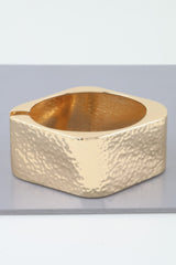 Hammered Wide Cubic Cuff Bracelet | Mixtshop LLC