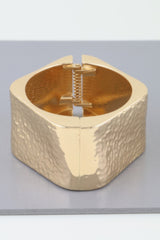 Hammered Wide Cubic Cuff Bracelet | Mixtshop LLC
