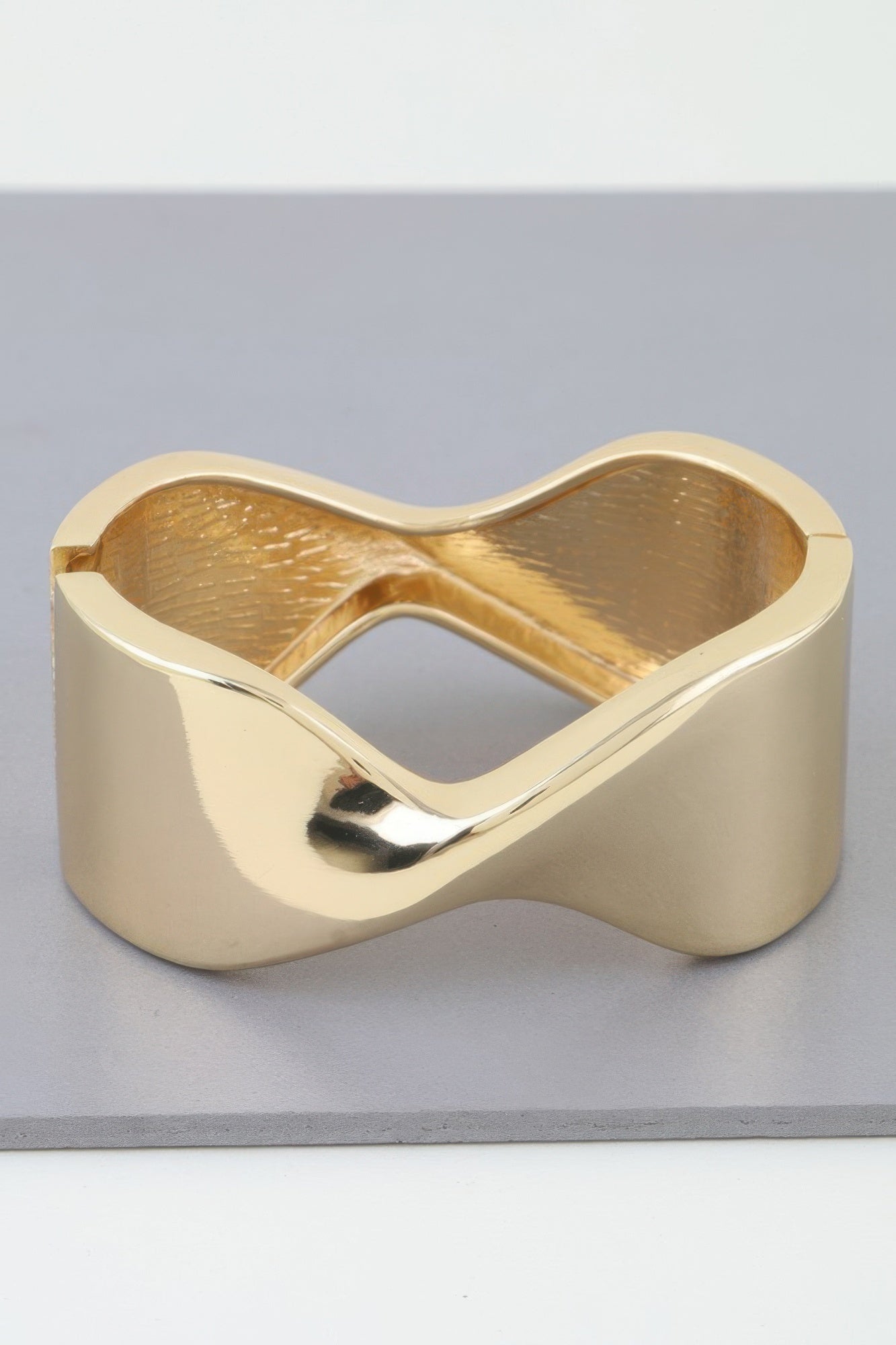 Shiny Twisted Cuff Bracelet | Mixtshop LLC