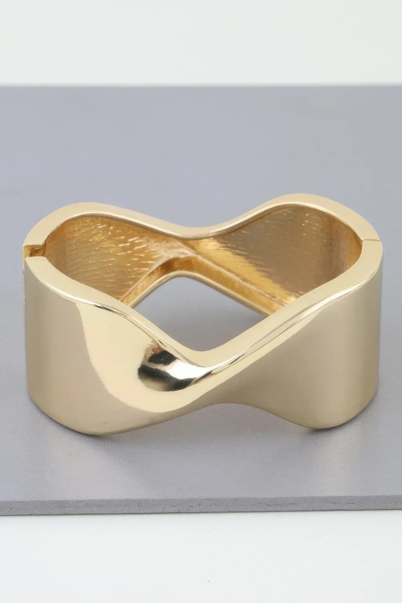 Shiny Twisted Cuff Bracelet | Mixtshop LLC