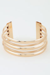 Multi Twisted Open Cuff Bracelet | Mixtshop LLC