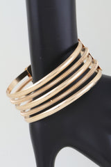 Multi Twisted Open Cuff Bracelet | Mixtshop LLC