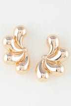Shiny Flower Halves Earrings | Mixtshop LLC