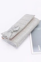Rhinestone Party Clutch W/ Rhinestone Bow | Mixtshop LLC