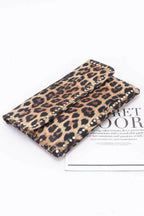 Nylon Leopard Metal Studded Clutch Bag | Mixtshop LLC