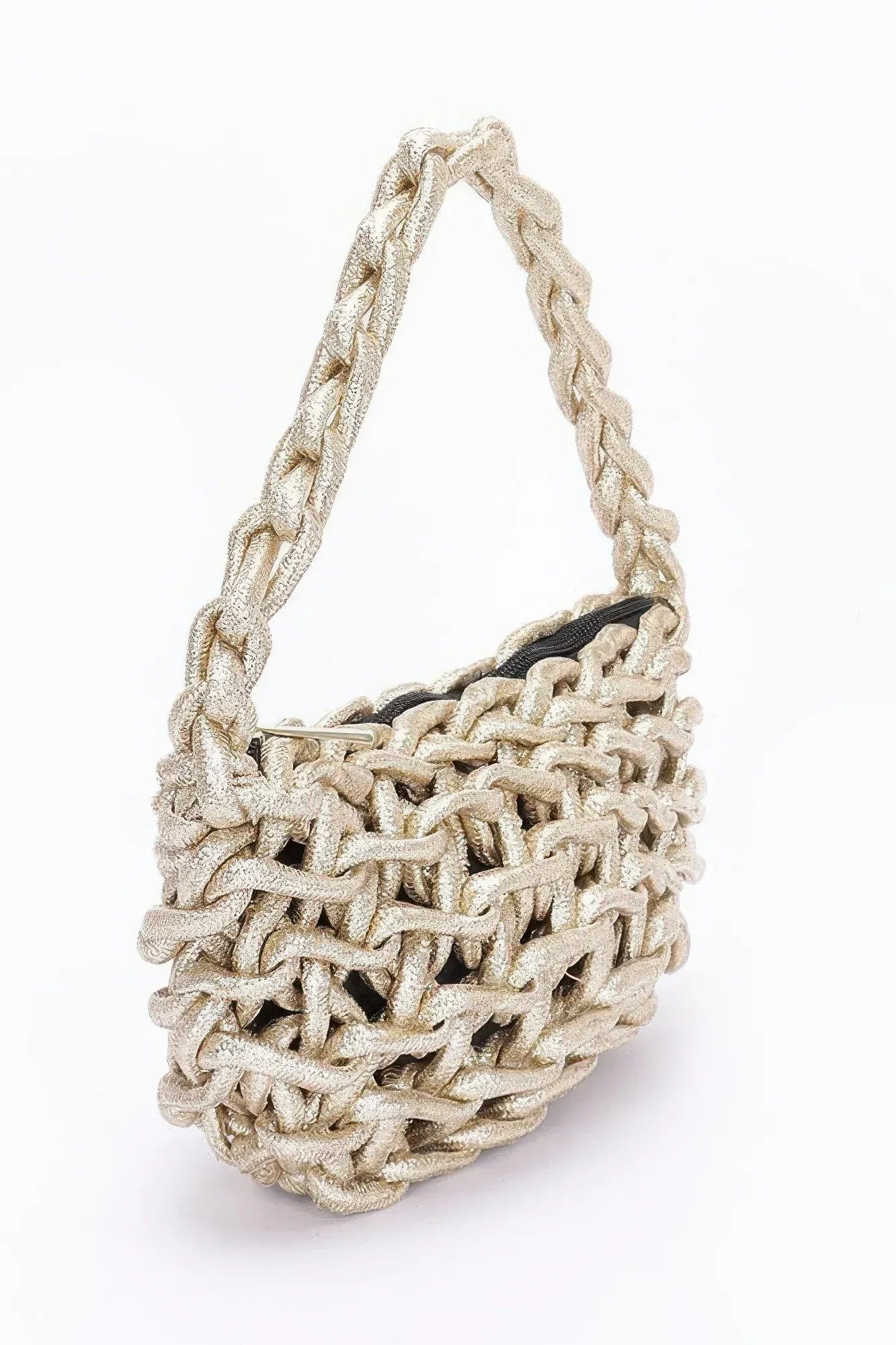 Metallic String Handmade Tote Bag Secondary image