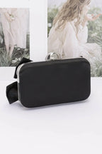 Rhinestone Hotfix Ribbon Nylon Hard Case Clutch | Mixtshop LLC