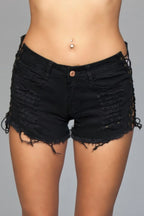 Looped In Distressed Shorts | Mixtshop LLC