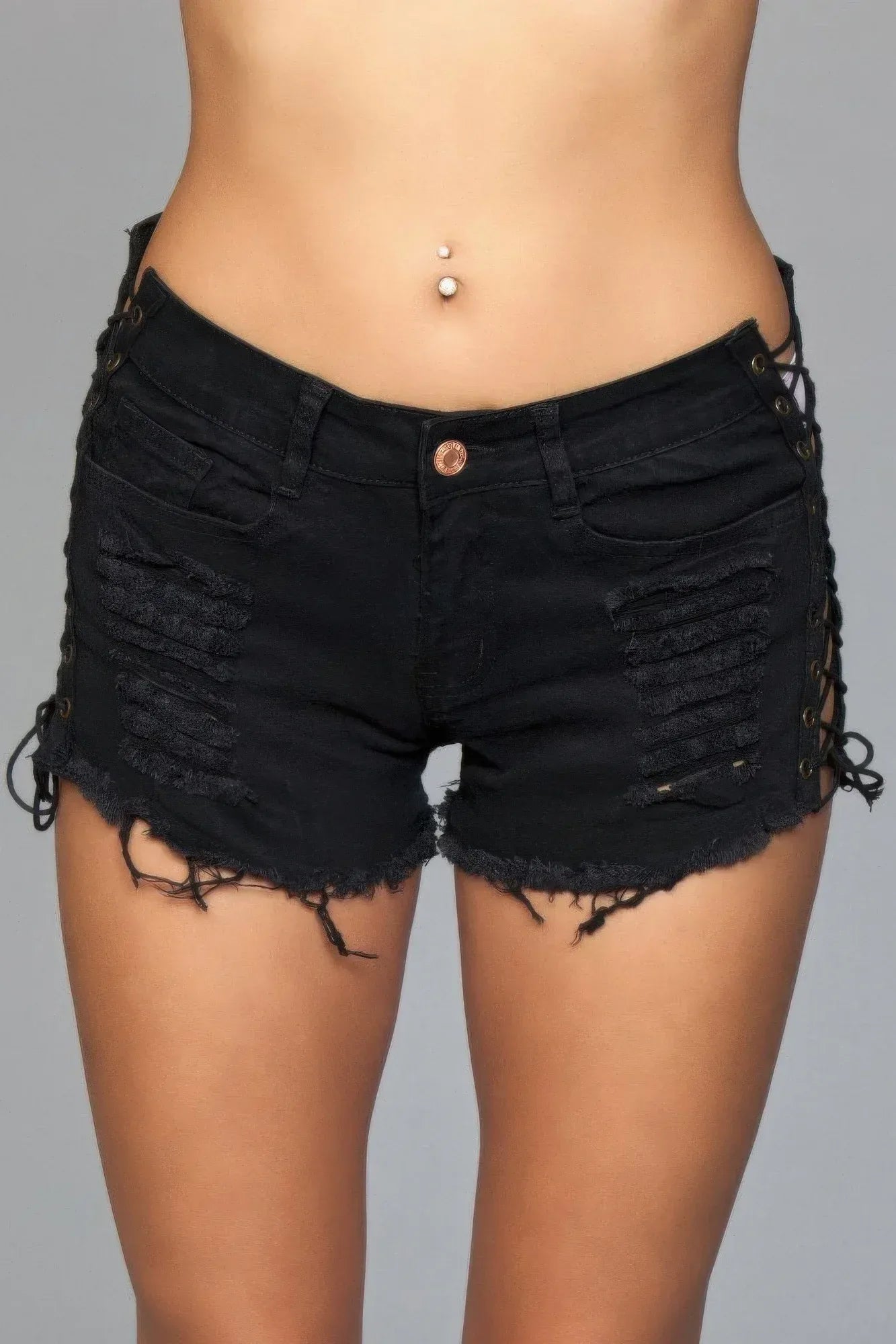Looped In Distressed Shorts | Mixtshop LLC