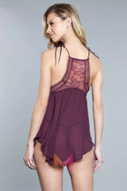 Alana Chemise Burgundy | Mixtshop LLC
