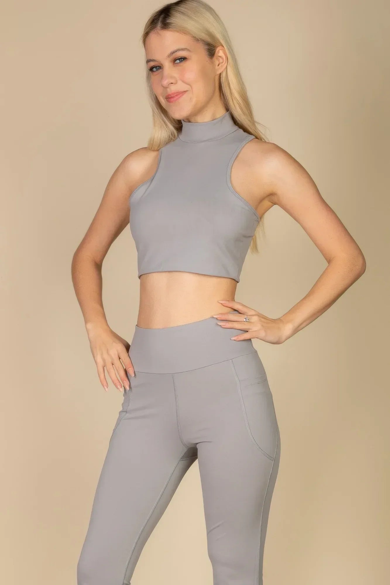 High Neck Sleeveless Top | Mixtshop LLC