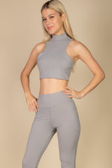 High Neck Sleeveless Top | Mixtshop LLC