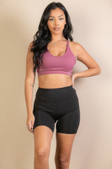 Criss Cross Back Sports Bra | Mixtshop LLC