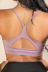 Racerback Cutout Sports Bra | Mixtshop LLC