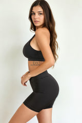Racerback Cutout Sports Bra | Mixtshop LLC