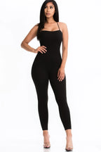 Criss-cross Open Back Bodycon Jumpsuit | Mixtshop LLC