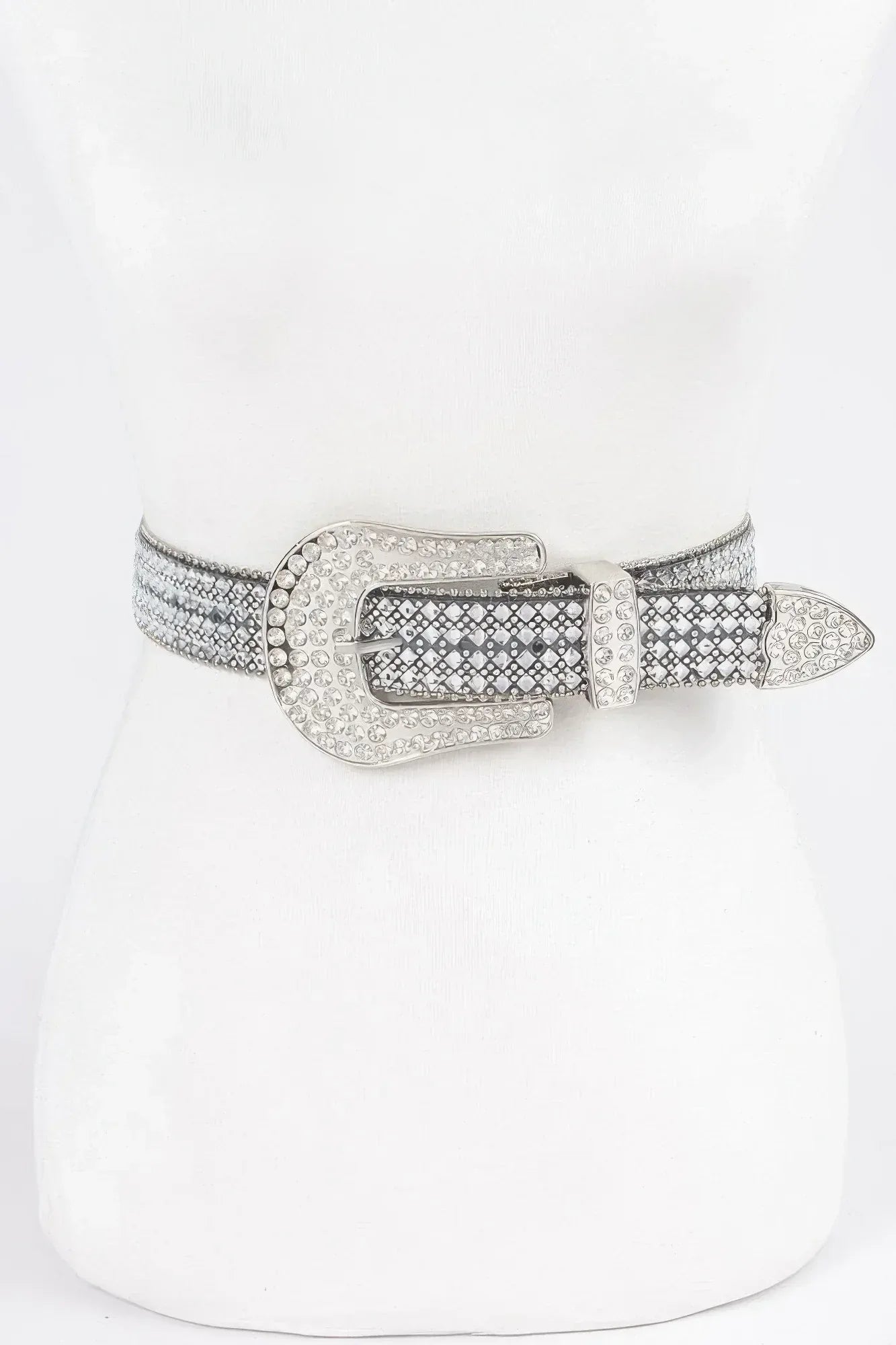 Rhinestone Western Style Belt | Mixtshop LLC Main image
