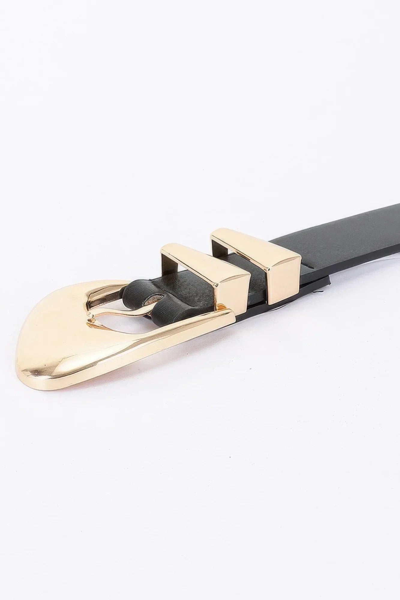 Faux Leather Multi Metal Buckle Belt | Mixtshop LLC
